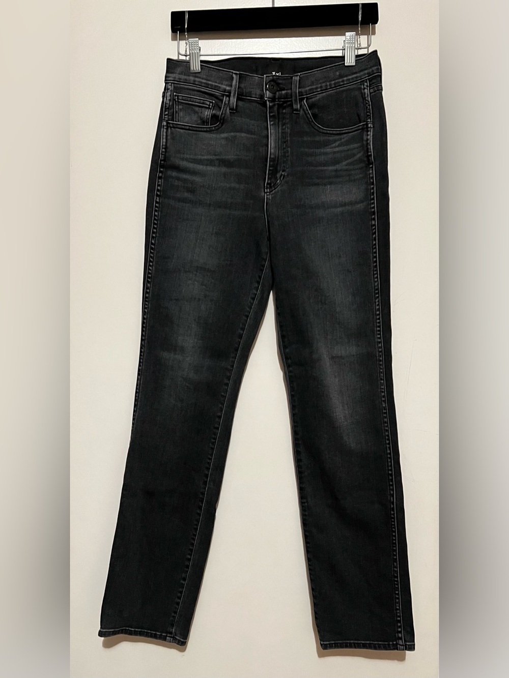 3x1 Charcoal Black Slim Fit Denim Jeans in color Lia
